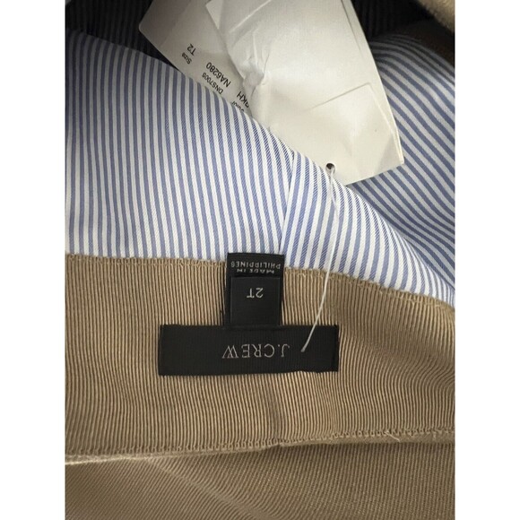 J.Crew Skirt Womens 2T Beige Wool Pencil Lined Back Zip Career - Picture 3 of 5